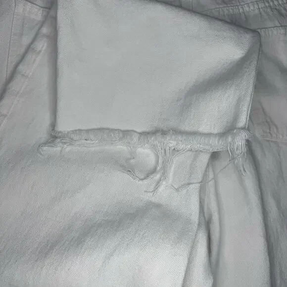 Zara Straight Leg White Jeans Size 14 - Picture 6 of 6